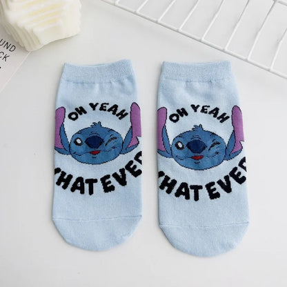 Stitch Cotton Ankle Socks