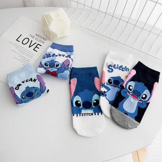 Stitch Cotton Ankle Socks