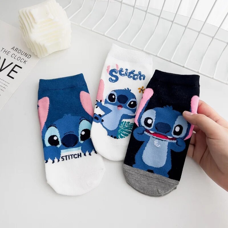 Stitch Cotton Ankle Socks